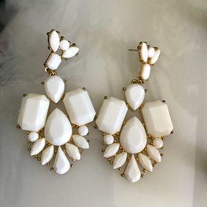 White earrings